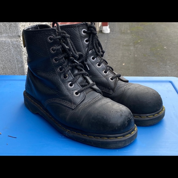 Dr Martines ASTM F2413-11 DM212 Black Leather Boot - Picture 6 of 14